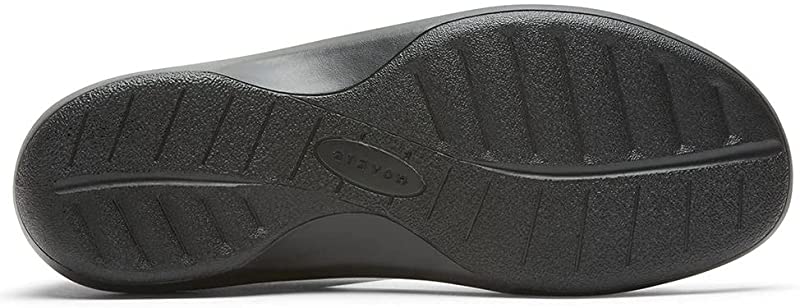 Sandália Aravon Duxbury Comfort com tira em T para mulheres, preta, tamanho 9 B(M) EUA