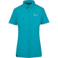 Salewa Women's Puez Minicheck Dry Short Sleeve Shirt - Ocean XS