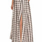 Adrianna Papell - Halter Neck Sleeveless Plaid Dress