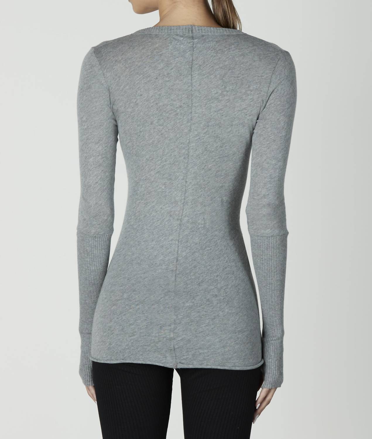 Enza Costa - CASHMERE FITTED CUFFED L/S V