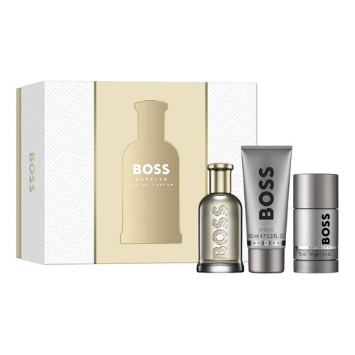 Hugo Boss Bottled Gift Set for Men, Includes: 3.3 Oz EDP, Mini EDP and Gel