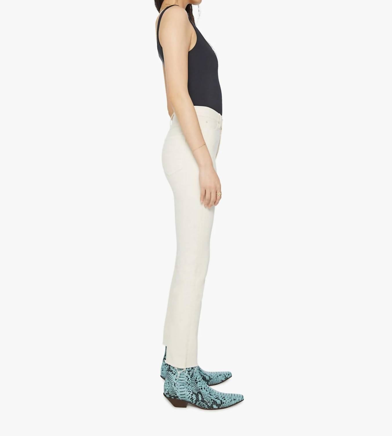Mother - High Waisted Rascal Ankle Fray Jean