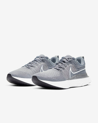Tênis de corrida Nike React Infinity Run FK 2 masculino cinza/preto/branco