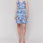 Charlie B - Printed Sleeveless Cotton Ruffle Dress