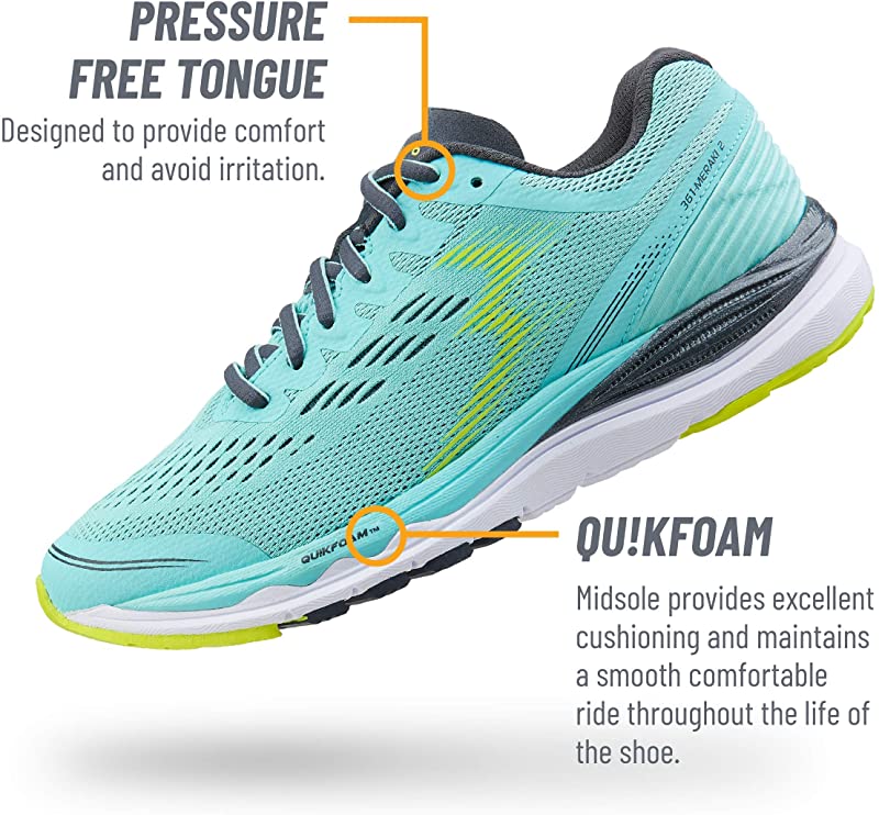 Tênis de corrida feminino Meraki 2 da 361 Degrees, azul Aruba, tamanho 11 D (L) EUA