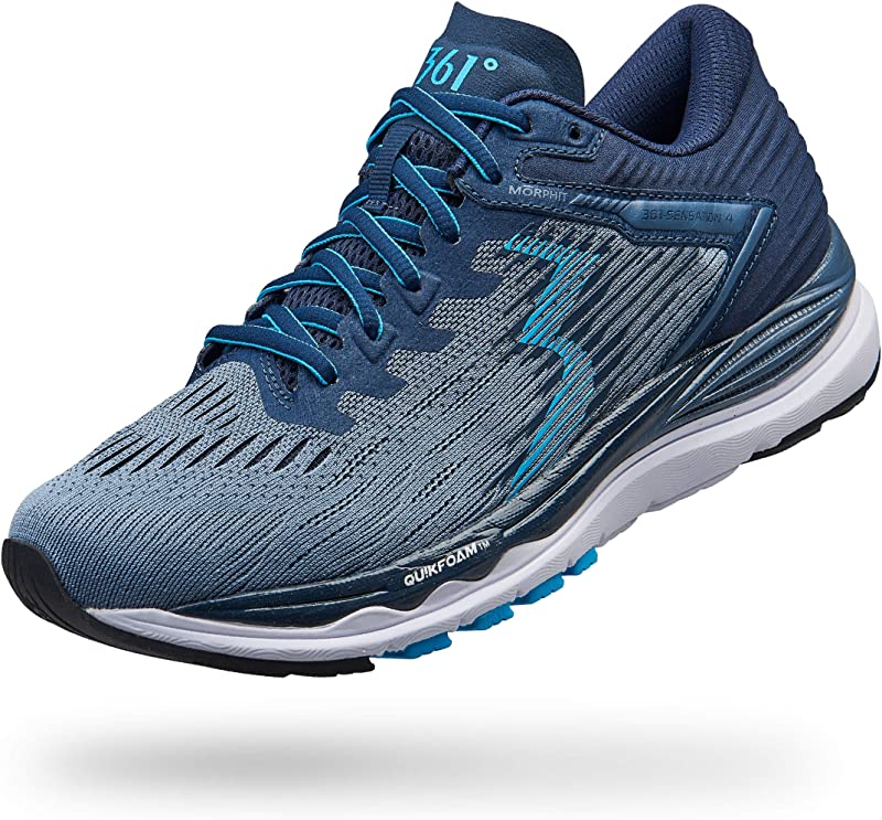 Tênis de corrida masculino 361 Degrees Sensation 4, azul, tamanho 11,5 D(M) EUA