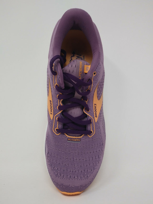 Tênis de corrida Brooks Glycerin 18 feminino, Valerian/Jewel/Cantaloupe, tamanho 10 B(M) EUA