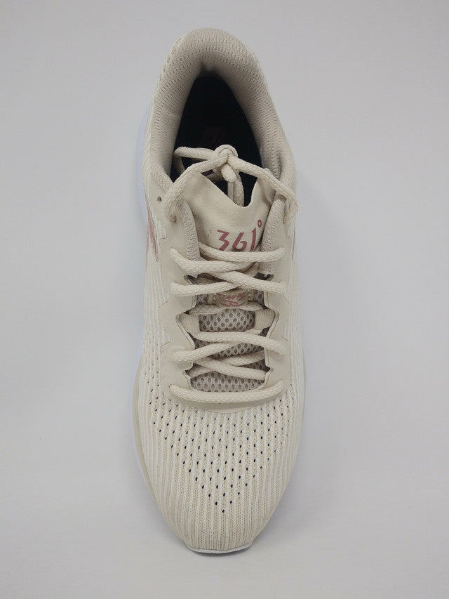 Tênis de corrida feminino 36 Degrees Fantom Knit Seashell/Branco, tamanho 9 B(M) EUA