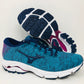 Tênis de corrida Mizuno Wave Inspire 16 Knit feminino, esmalte/medieval