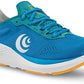 Tênis de corrida feminino Topo Athletic Cyclone Sky/Dourado