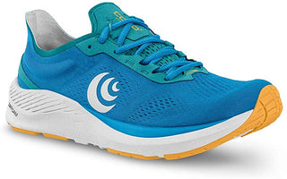 Tênis de corrida feminino Topo Athletic Cyclone Sky/Dourado