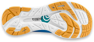 Tênis de corrida feminino Topo Athletic Cyclone Sky/Dourado