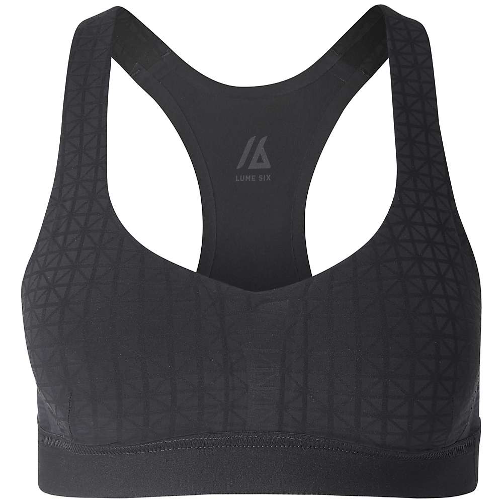 Lume Six Alta Womens Medium Support Sports Bra Black XS