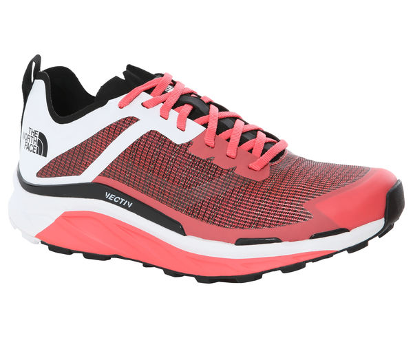 Tênis de trilha feminino The North Face VECTIV Infinite Fiesta vermelho/branco