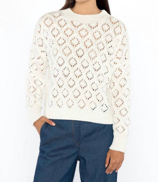 Kinross - Openwork Crew Neck Sweater