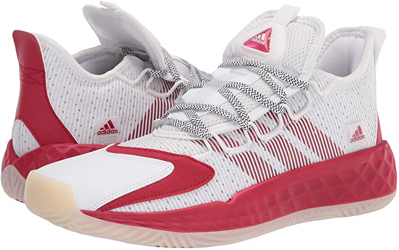 Tênis de basquete masculino Adidas Coll3ctiv3 2020 Low, branco/vermelho, tamanho 7,5 D(M) EUA