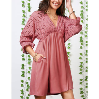 Ninexis - Vestido com decote em V profundo