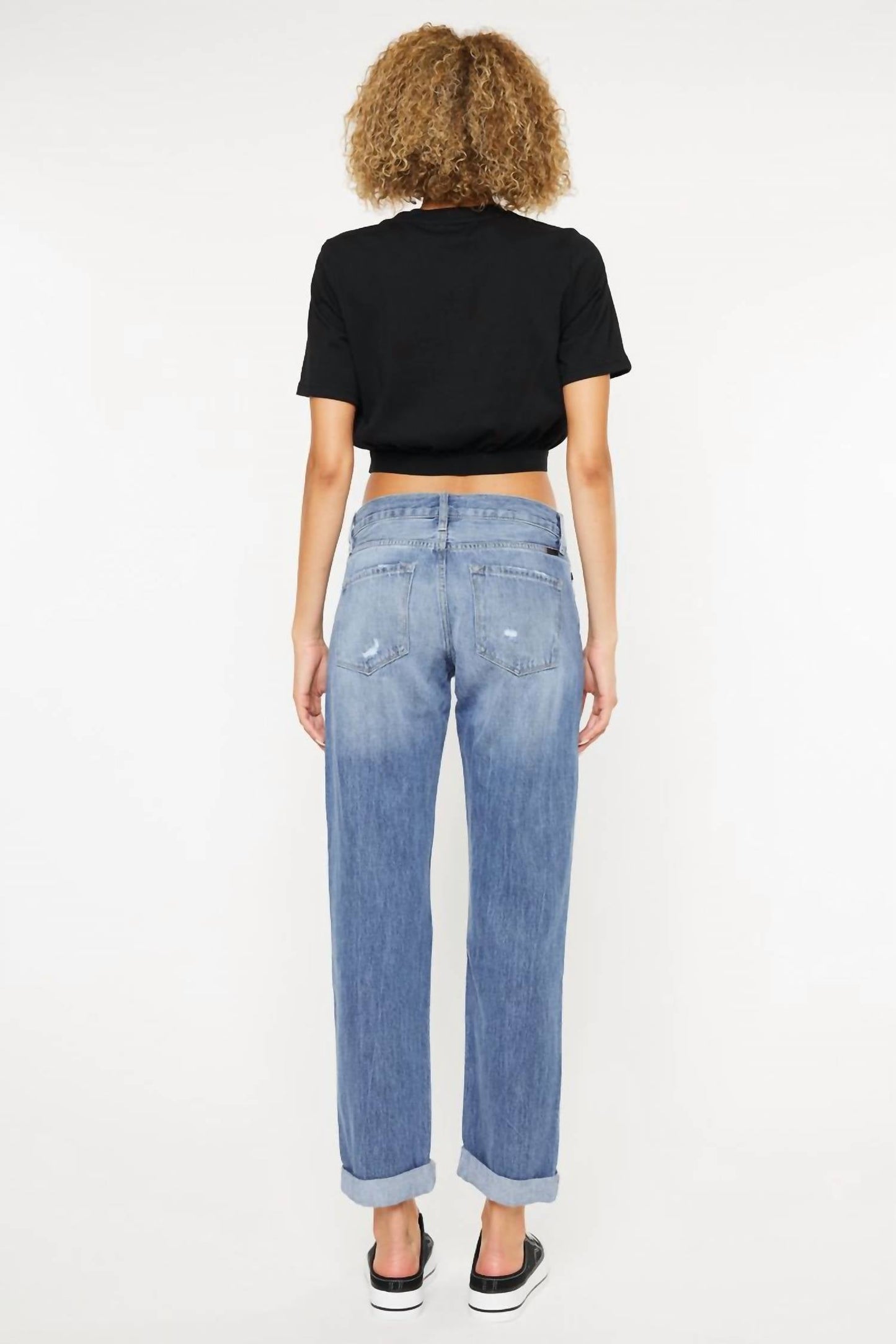 Kancan - Mid Rise Classic Boyfriend Jean