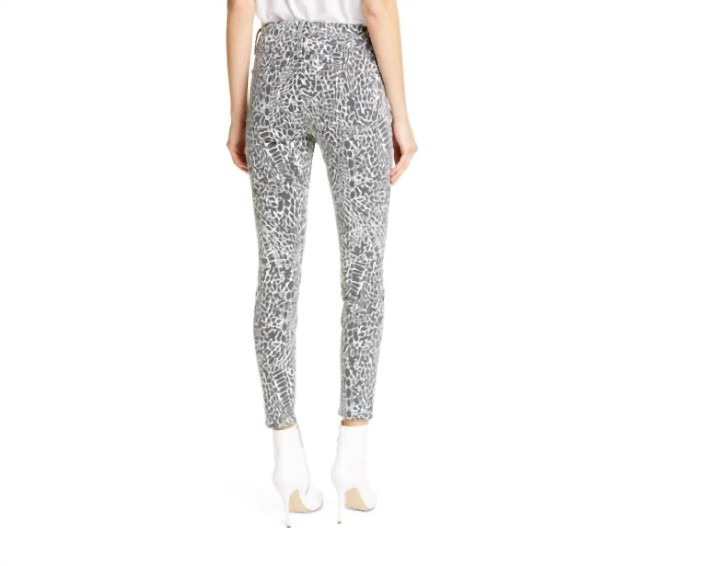 Frame - Frame Denim Le Skinny Jeans Noir Multi Animal Print Denim