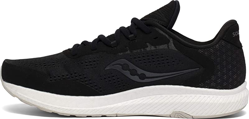 Tênis de corrida Saucony Freedom 4 masculino, preto/pedra, tamanho 13 D(M) EUA