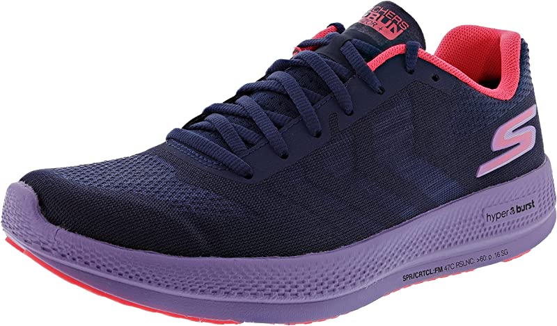 Tênis de corrida feminino Skechers Go Run Razor 3+, roxo, tamanho 6 B(M) EUA