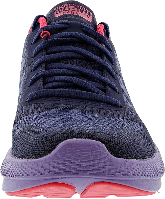 Tênis de corrida feminino Skechers Go Run Razor 3+, roxo, tamanho 8 B(M) EUA