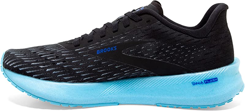 Tênis de corrida Brooks Hyperion Tempo feminino, preto/azul