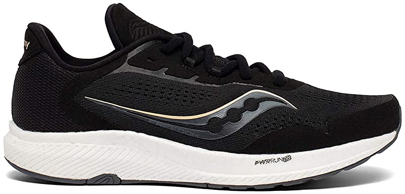 Tênis de corrida Saucony Freedom 4 feminino, preto, tamanho 9,5 B(M) EUA