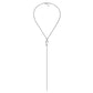 Eklexic - Women's Dainty Script Love Lariat Necklace
