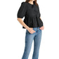 Steve Madden - Paula Eyelet Tie Front Top