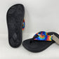 Chinelo Feminino Chaco Chillos Preto Tie Dye Escuro Tamanho 6 B(M) EUA