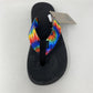 Chinelo Feminino Chaco Chillos Preto Tie Dye Escuro Tamanho 6 B(M) EUA