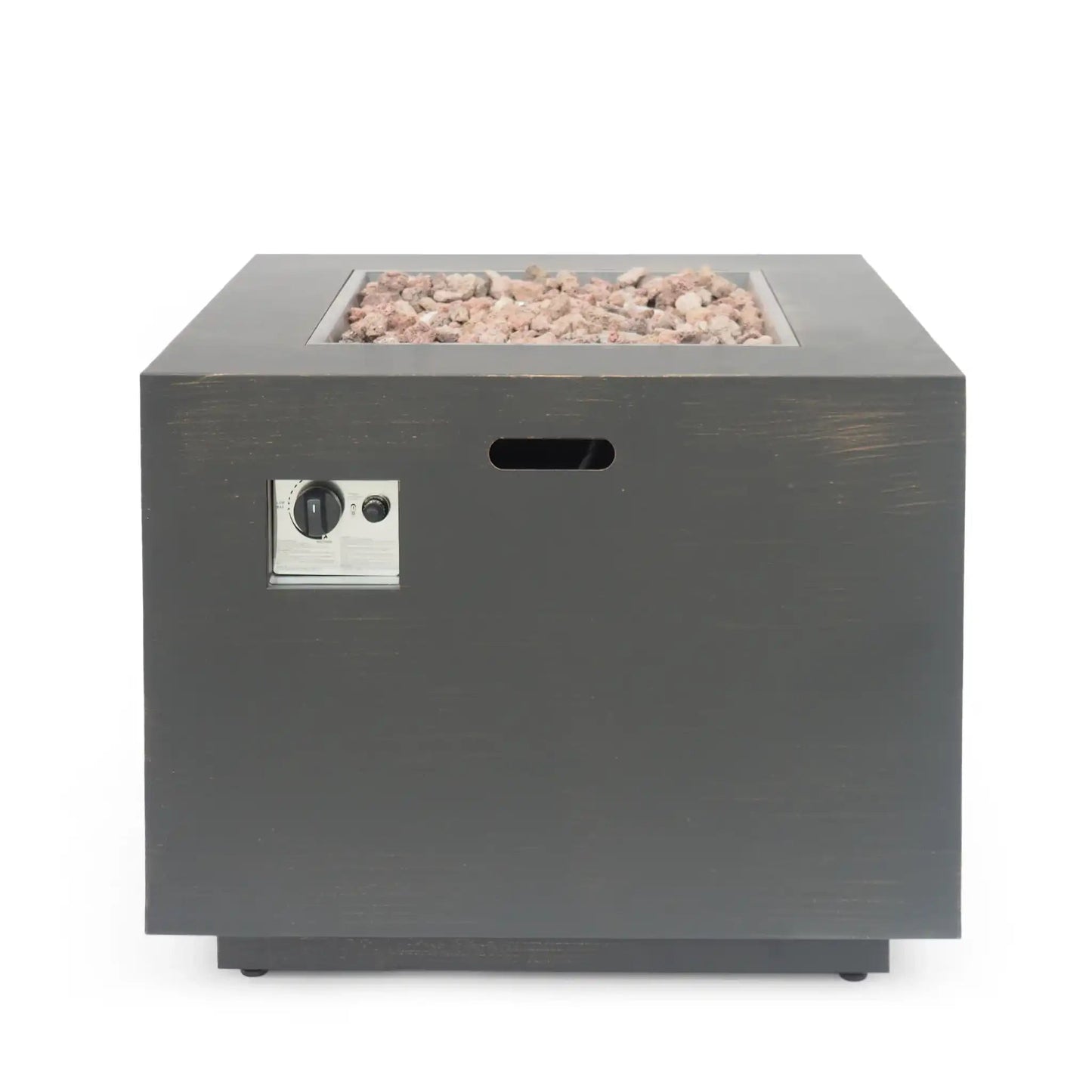 Outdoor Patio Gas Burning Fire Pit Table 50,000 BTU, Square