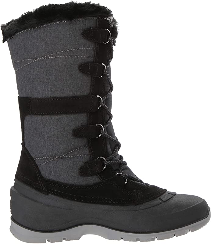 Bota de neve Kamik SNOVALLEY2 feminina, preta