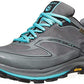 Tênis de corrida de trilha feminino Topo Athletic Hydroventure 2, cor carvão/azul-celeste