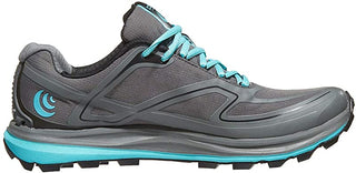 Tênis de corrida de trilha feminino Topo Athletic Hydroventure 2, cor carvão/azul-celeste