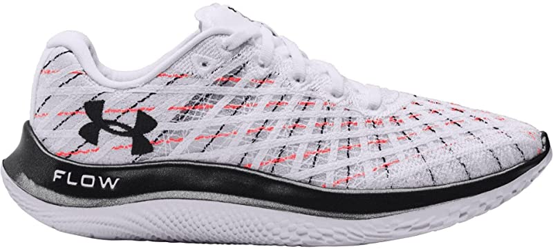 Tênis de corrida Under Armour Flow Velociti Wind feminino, branco/preto