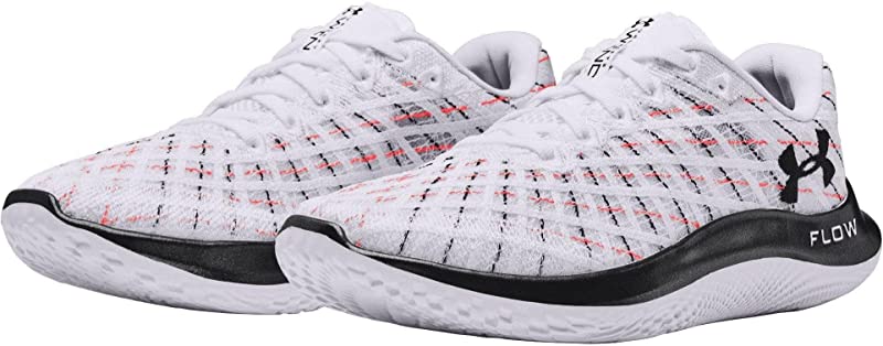 Tênis de corrida Under Armour Flow Velociti Wind feminino, branco/preto