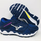 Tênis de corrida Mizuno Horizon 4 feminino, azul medieval, tamanho 6 B, médio, EUA