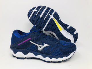 Tênis de corrida Mizuno Horizon 4 feminino, azul medieval, tamanho 6 B, médio, EUA