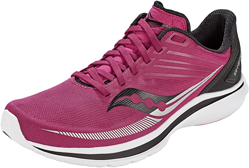 Tênis de corrida Saucony Kinvara 12 feminino, preto, tamanho 6,5 B(M) EUA