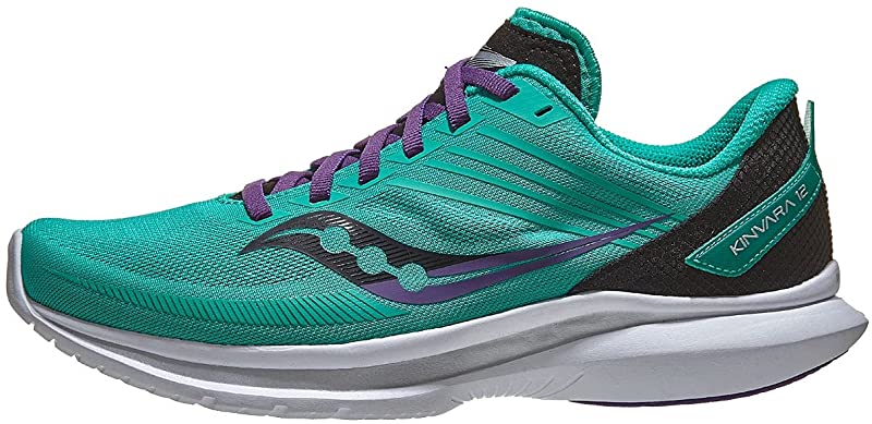 Tênis de corrida Saucony Kinvara 12 feminino Jade/Concord tamanho 7 B(M) EUA