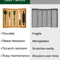 Utensil Drawer Organizer, Natural (5 Slots)
