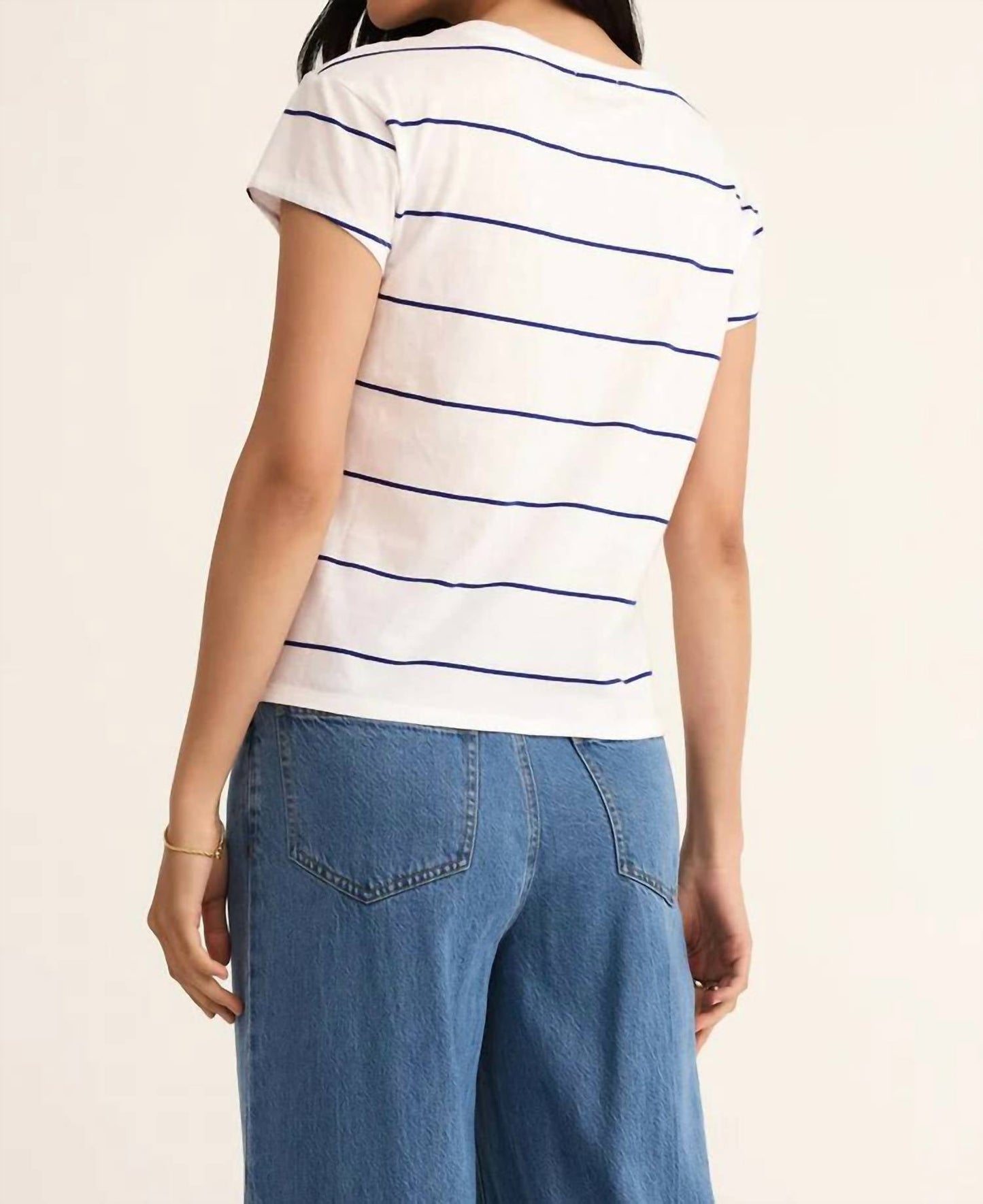 Z Supply - Striped Modern V-neck Tee