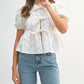 Daisy - Claire Babydoll Front Tie Top