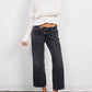 Bobi - Rib Mix Split Neck Long Sleeve Tee