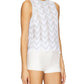 525 America - Kayla Chevron Scalloped Tank