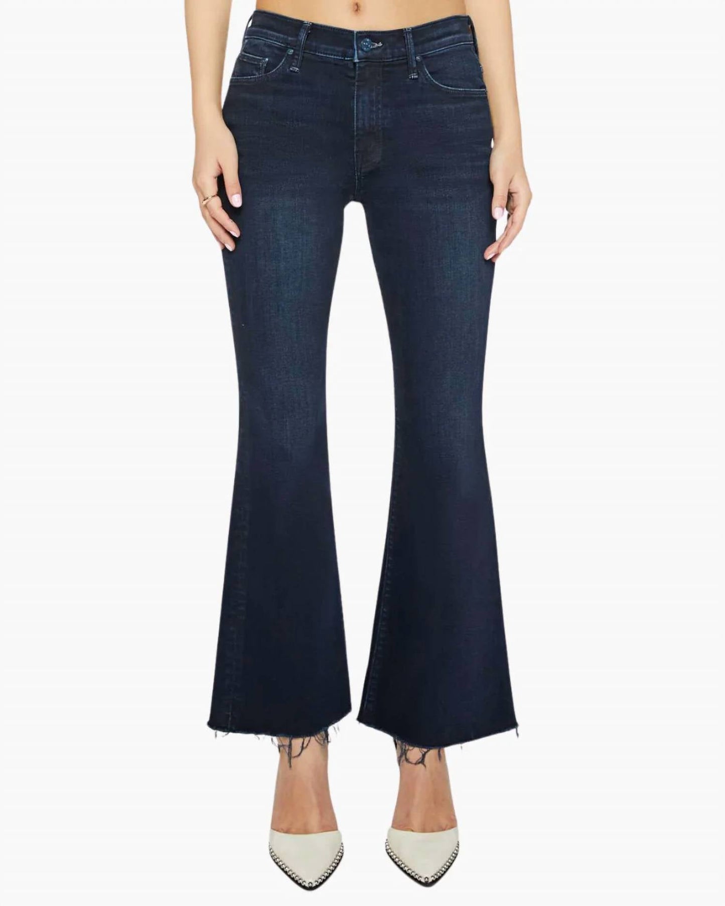 Mother - Lil Weekender Fray Flare Jeans