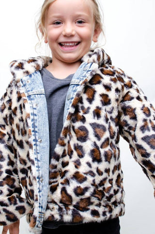 12Pm By Mon Ami - Girl's Reversible Fur Jacket
