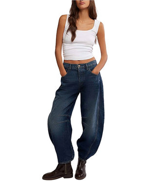 Free People - Calça Jeans Good Luck Mid Rise Barrel